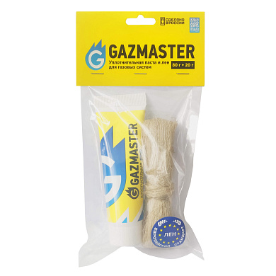Набор GAZMASTER паста (80 гр)+ лен (20 гр) ГАЗ