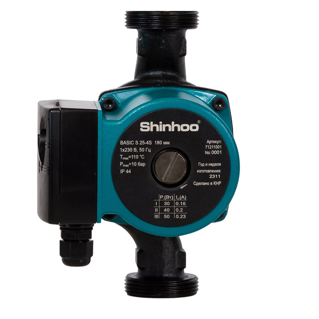 Насос циркул 25/60 - 180 Shinhoo Basic S