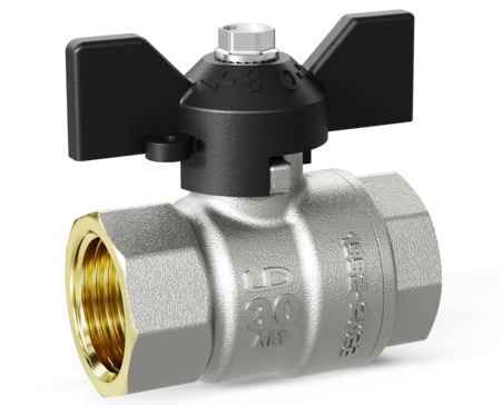 Кран шаровый ВВ 1/2" LD Россия (бабочка)