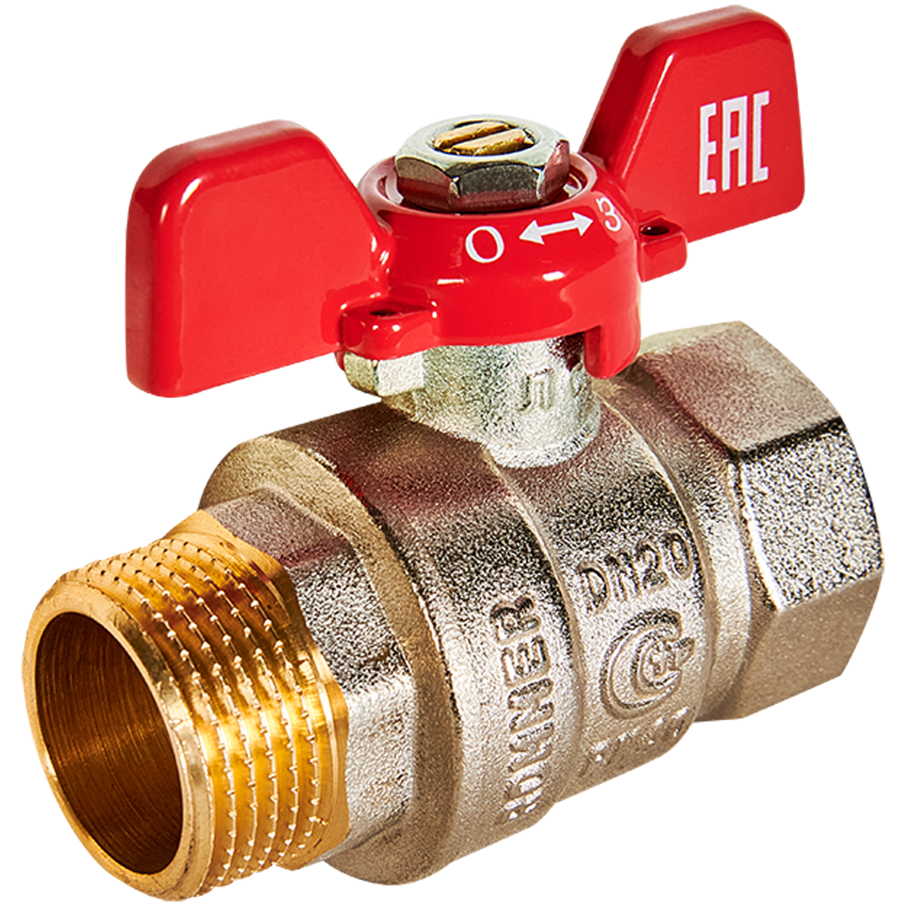 Кран шаровый ВН 3/4" ROMMER (бабочка)