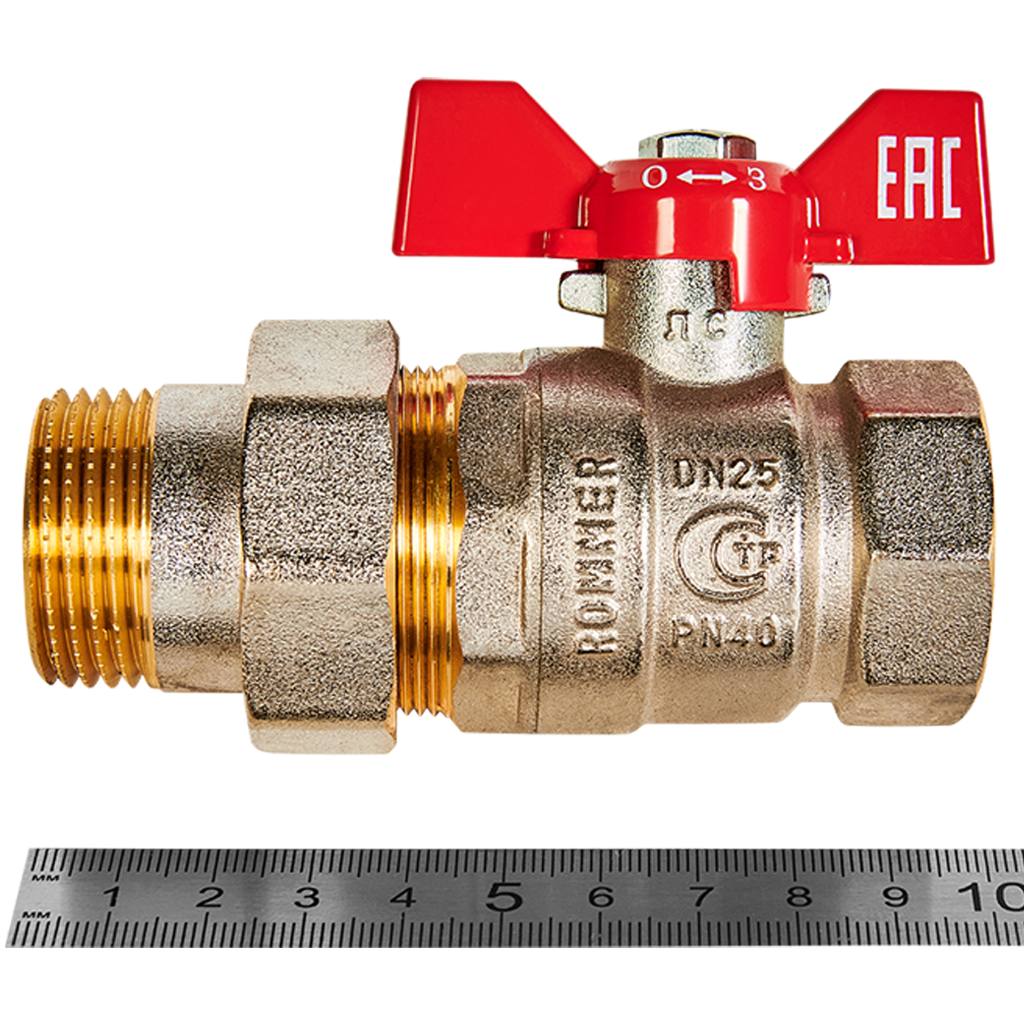 Кран шаровый ВН 1/2" ROMMER (бабочка)