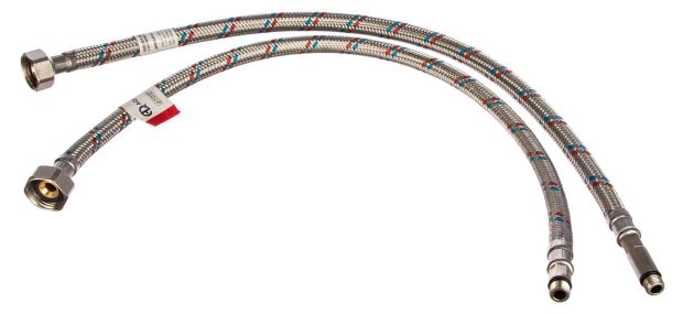 Подводка гибкая для смесителя нерж.сталь М10х18-1/2" 120 см (пара)